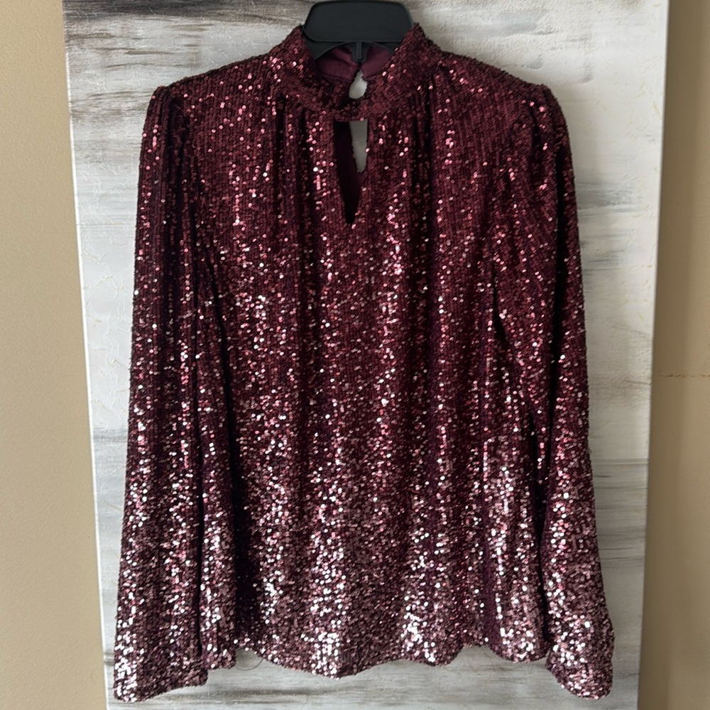 Cable & Gauge Sequin Top